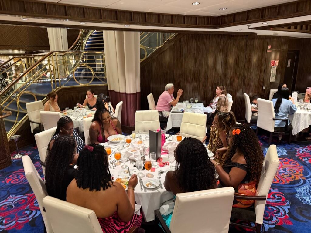 Celebration dinner with friends